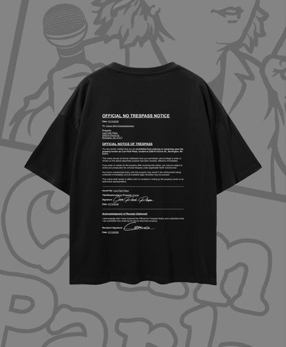 Banned From Cum Park Plaza T-Shirt (Black)